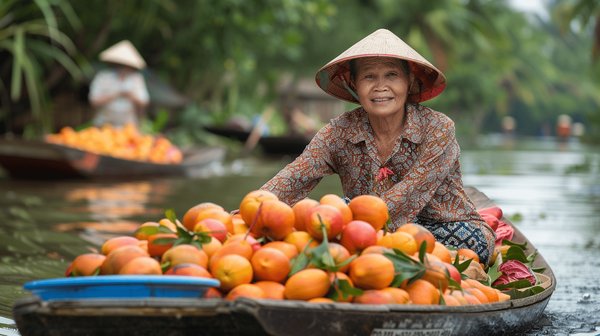 Comment organiser une visite des marchés flottants du delta du Mékong, Vietnam ?